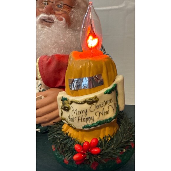 Holiday Creations Animated Santa 1994 Painting Lighted 1994 READ - Picture 5 of 15